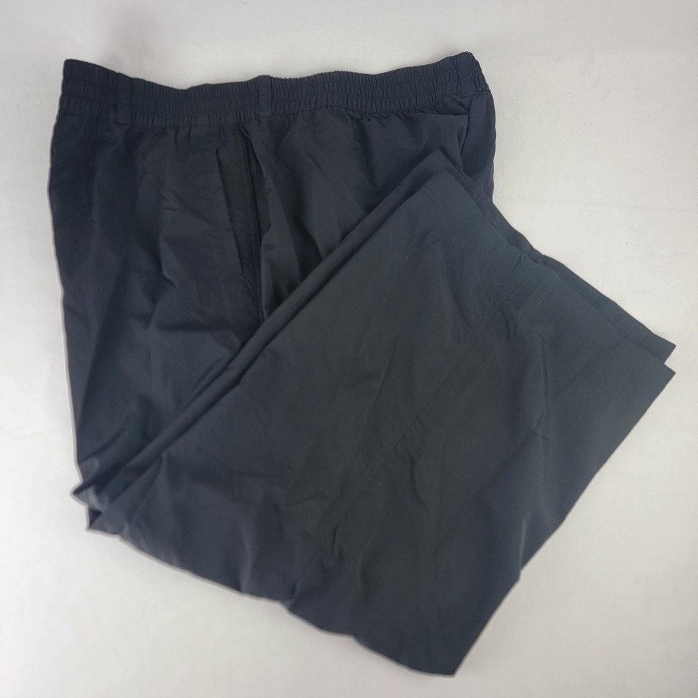 OFFLINE by Aerie Black Nylon Wide Leg Track Pants Womens XL Short Elastic Waist